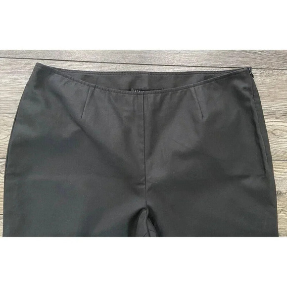 NWT Lafayette 148 New York Bleeker Pants Side Zip Cropped Black Size 8 New - Picture 2 of 5